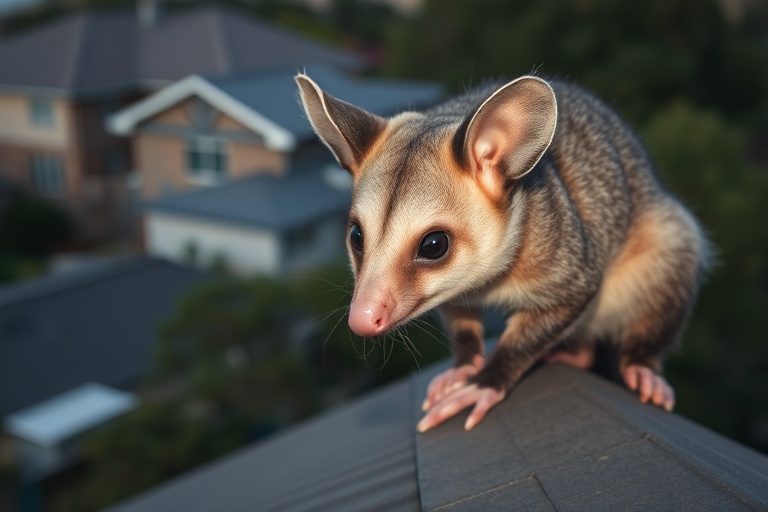 Possum in Mount Evelyn residential area